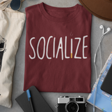 Socialize Printed T-shirt
