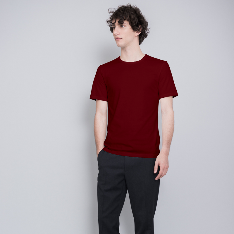 Solid maroon t-shirt - Voguevally - Proudly Indian