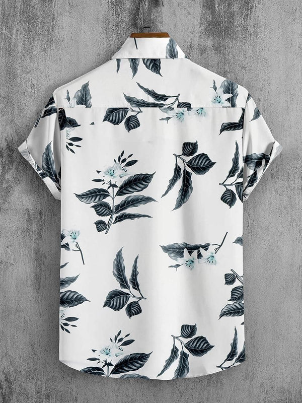 Sevenstitch Men's Printed Half Sleeves Lycra Shirt