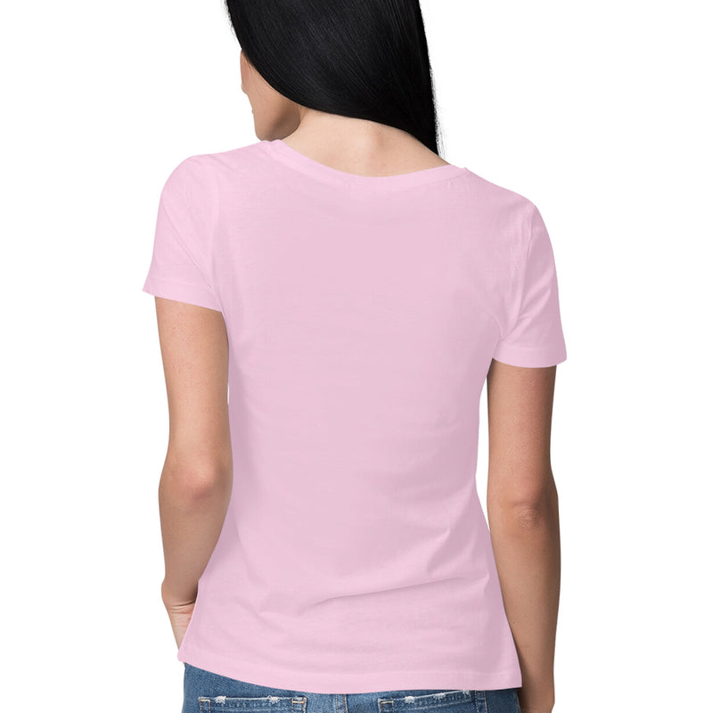 Light Pink Plain T-shirt - Voguevally - Proudly Indian