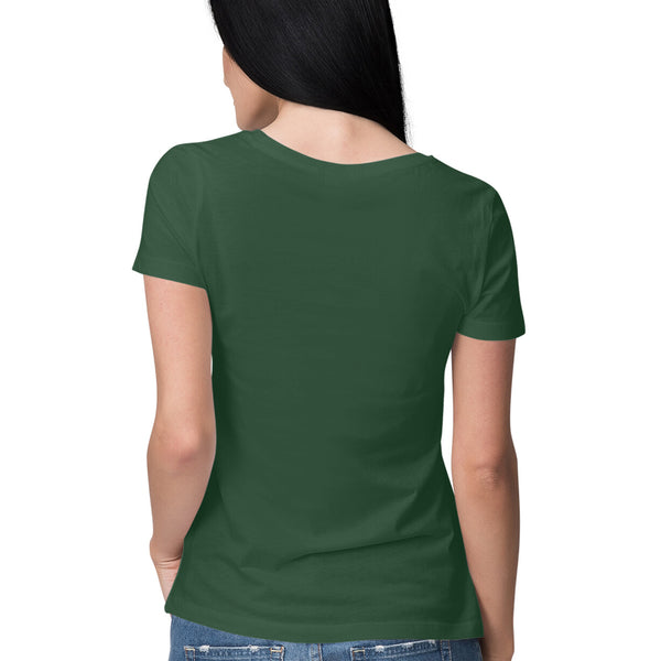 Olive Green Plain T-shirt - Voguevally - Proudly Indian