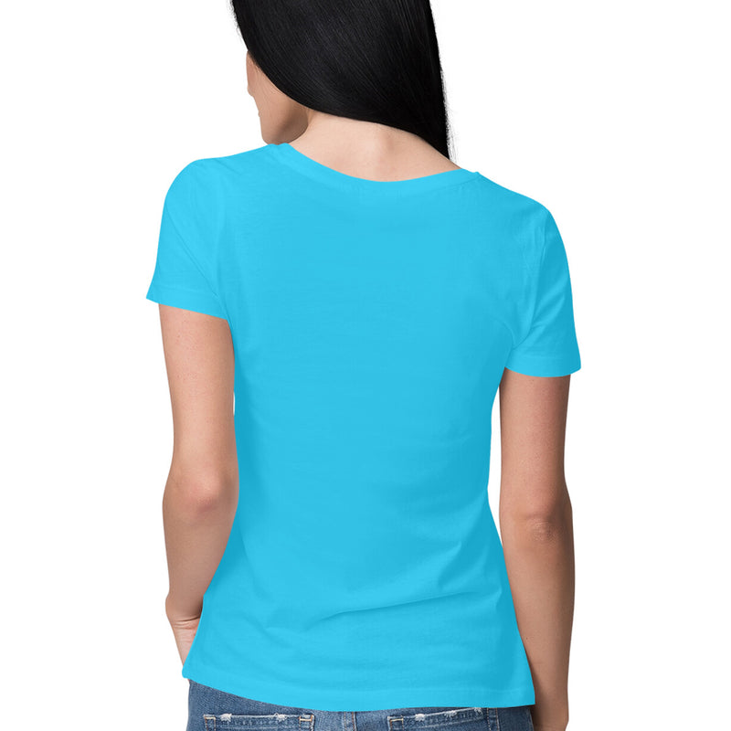 Sky Blue Plain T-shirt - Voguevally - Proudly Indian