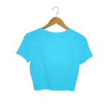 Sky Blue Plain Crop Top - Voguevally - Proudly Indian