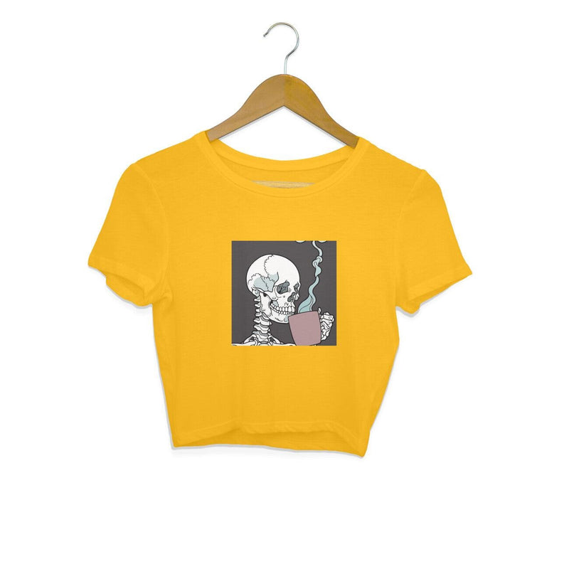 Skull Printed crop top - Voguevally - Proudly Indian