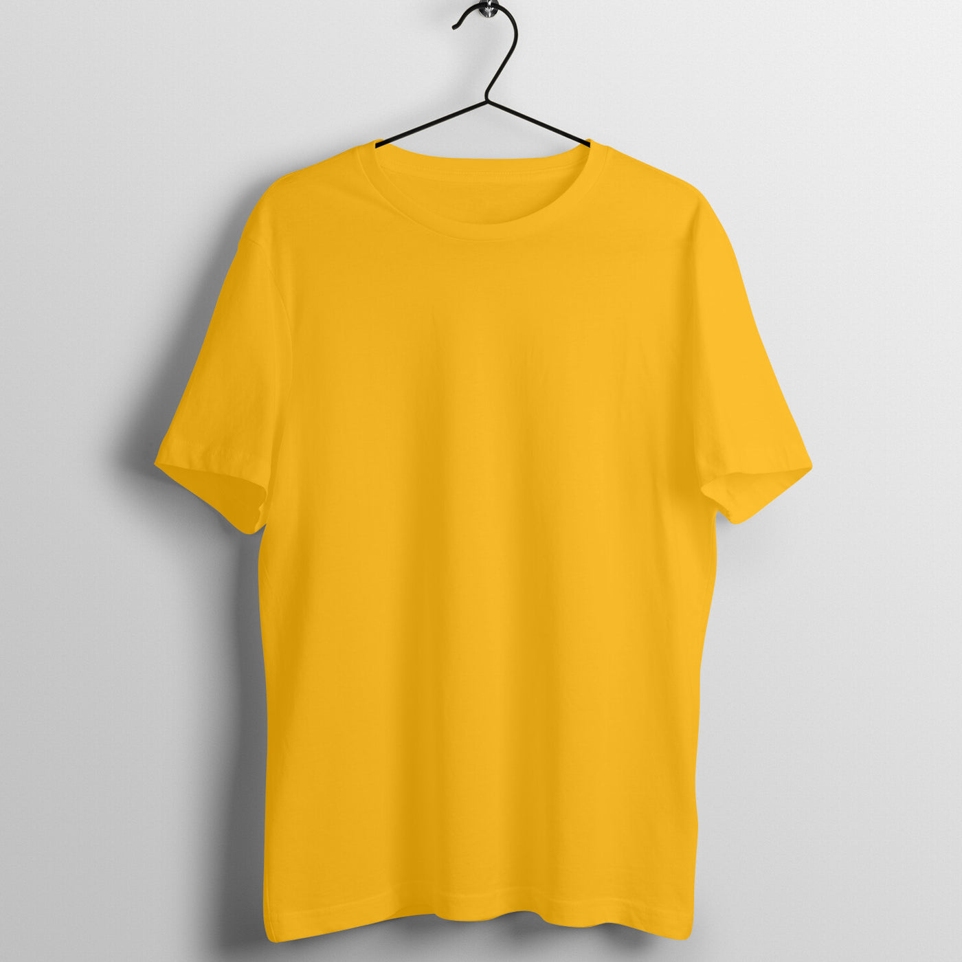 Plain t shirt golden yellow on sale