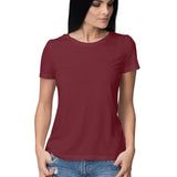 Maroon Plain T-shirt - Voguevally - Proudly Indian