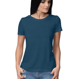 Navy Blue Plain T-shirt - Voguevally - Proudly Indian