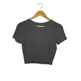 Solid Black Crop Top - Voguevally - Proudly Indian