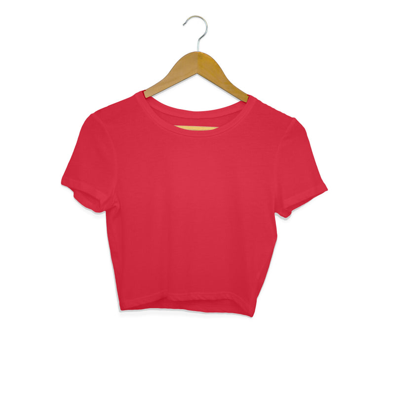 Red Plain Crop Top - Voguevally - Proudly Indian