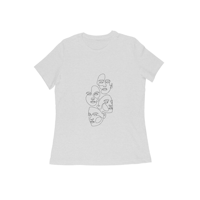 Face Line Art t-shirt - Voguevally - Proudly Indian