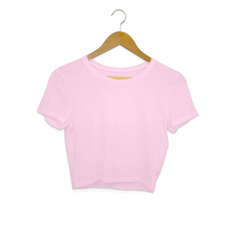 Light pink solid crop top - Voguevally - Proudly Indian