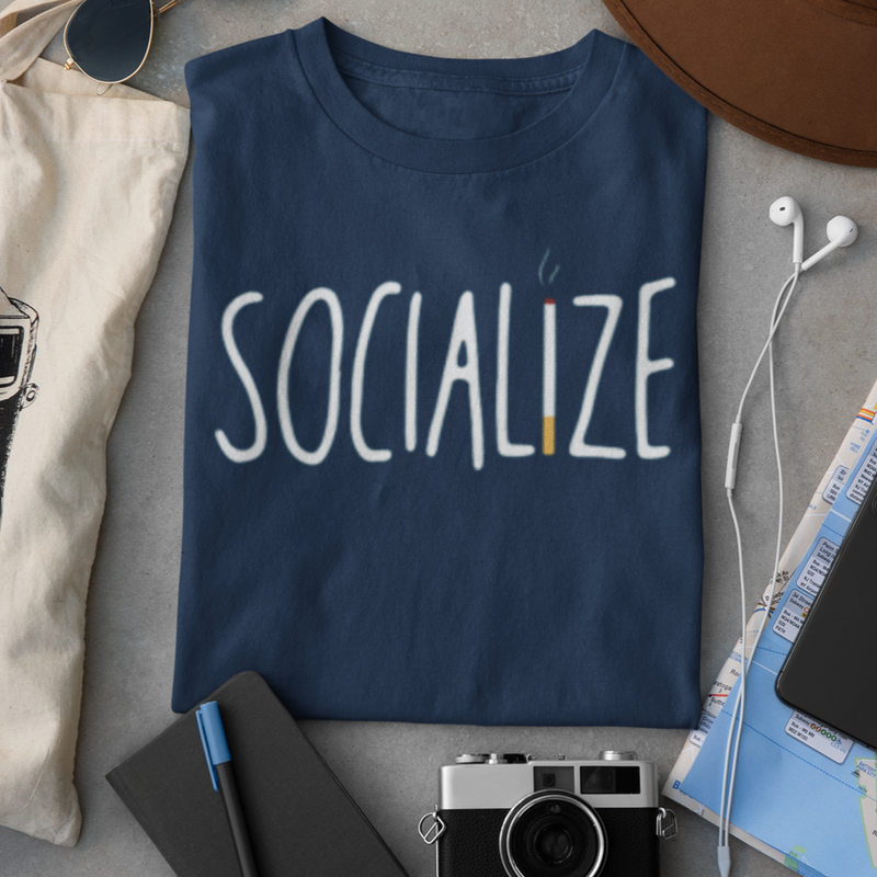Socialize Printed T-shirt