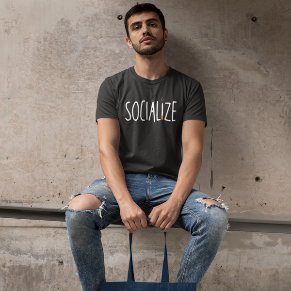 Socialize Printed T-shirt